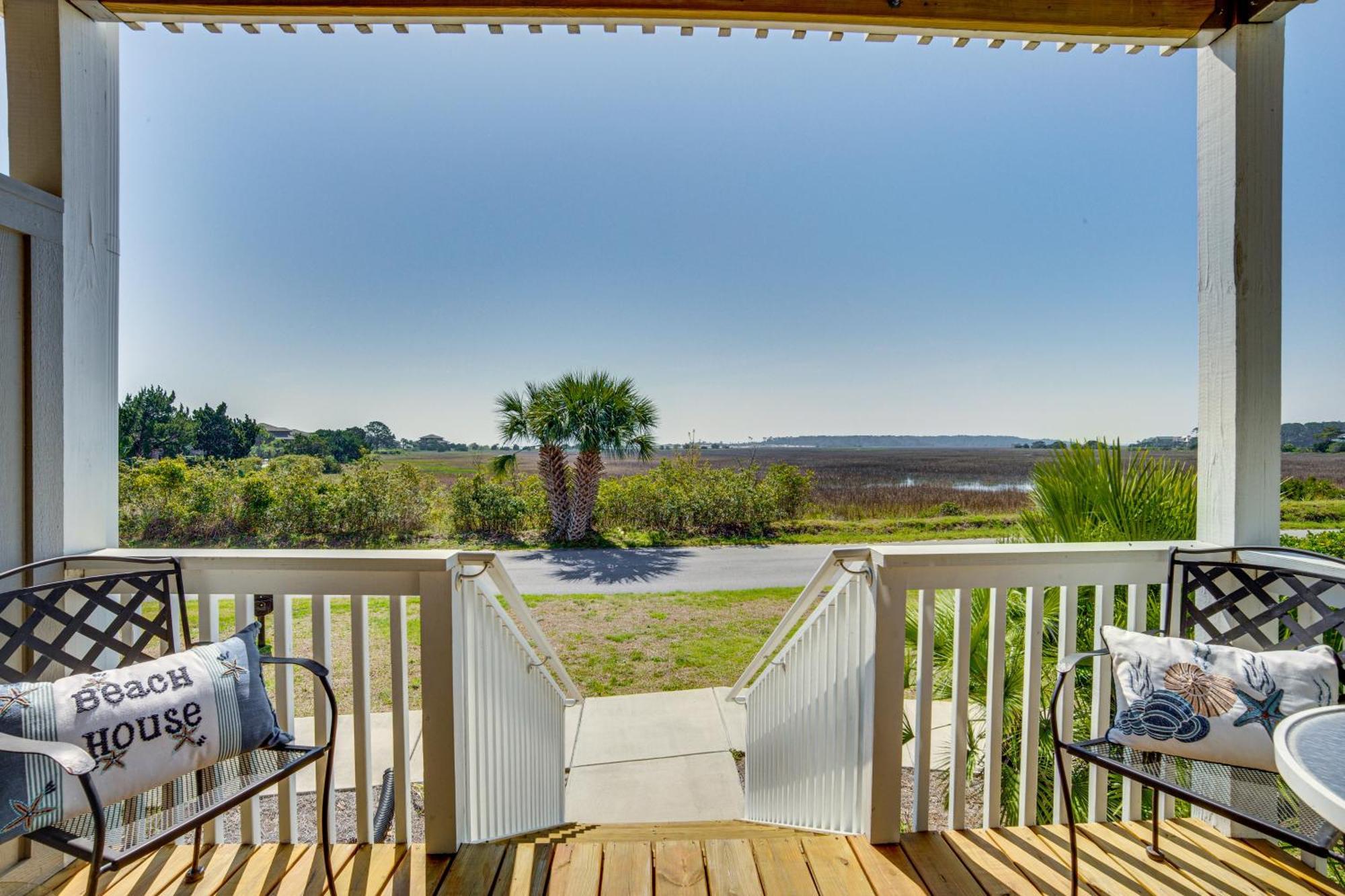 Harbor Island Condo With Deck - Steps To Beach! Oceanmarsh Subdivision Ngoại thất bức ảnh
