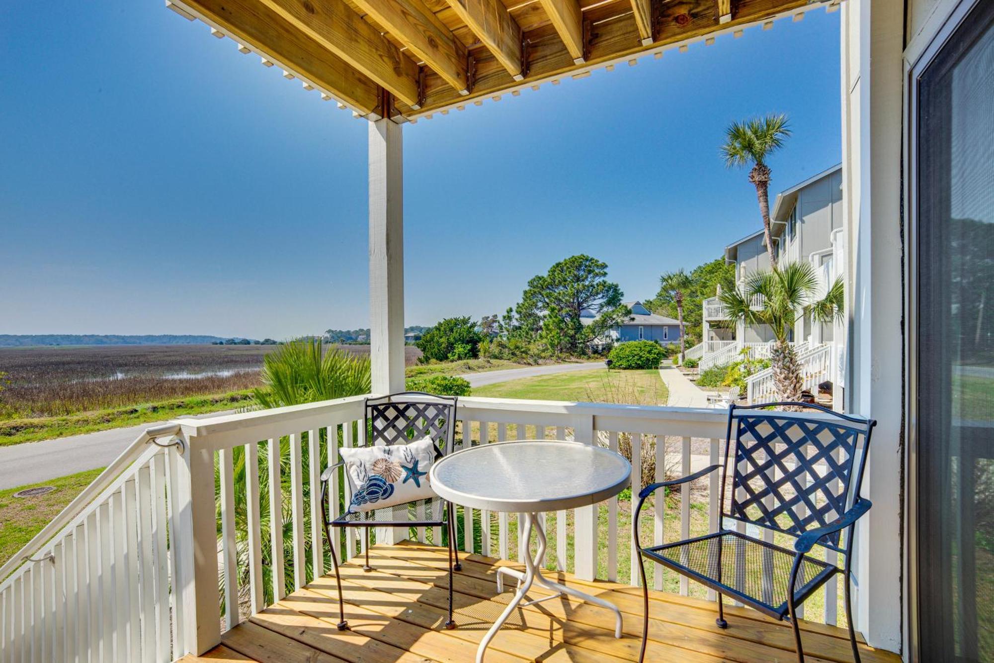 Harbor Island Condo With Deck - Steps To Beach! Oceanmarsh Subdivision Ngoại thất bức ảnh